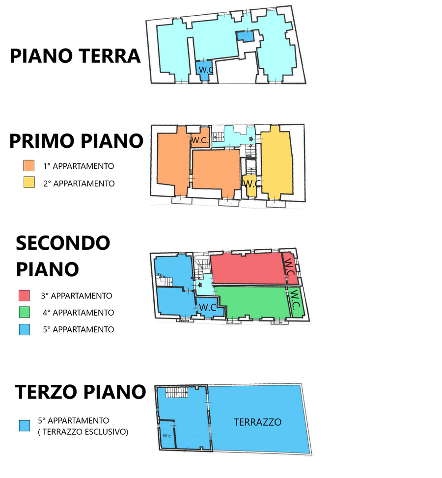 Planimetria di Palazzina indipendente in zona centrale